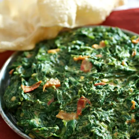 classic indian creamed spinach recipe