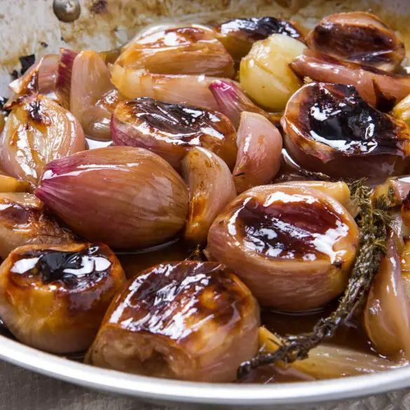 glazed roasted shallots recipe