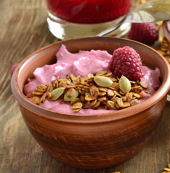 healthy raspberry breakfast smoothie recipe
