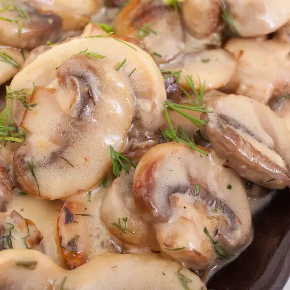slow cooker braised mushrooms recipe