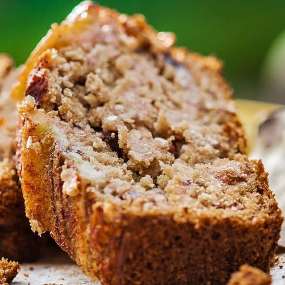 Instant pot keto banana bread recipe. Very easy keto friendly, low-carb dessert cooked in an electric instant pot. #pressurecooker #instantpot #desserts #breakfast #bread #banana #keto #lowcarb #healthy