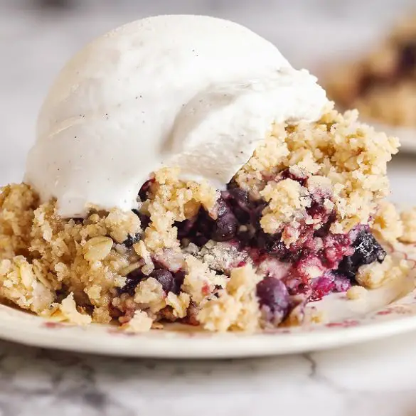 Air fryer blackberry cobbler recipe. Learn how to cook yummy blackberry cobbler in an air fryer. #airfryer #cobbler #blackberry #desserts #breakfast