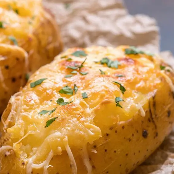 Air fryer cheese stuffed potatoes. Learn how to cook yummy stuffed potatoes in an air fryer. #airfryer #dinner 3potatoes #easy #cheese #stuffed