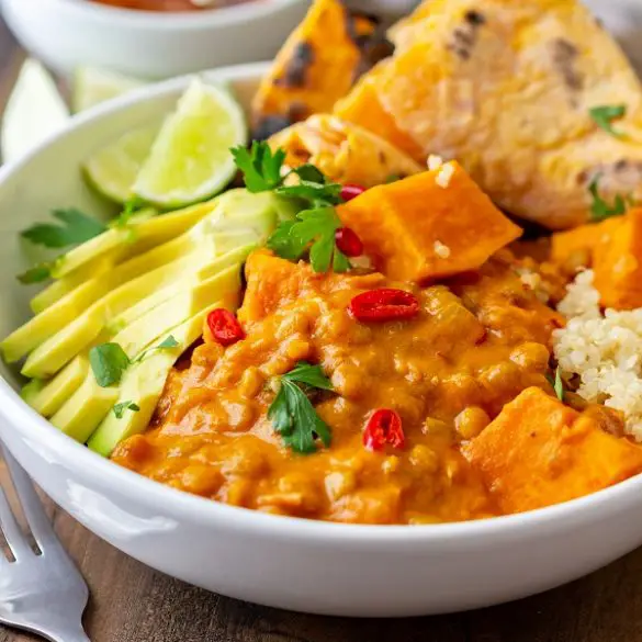 Instant pot sweet potato curry recipe. You won't believe what you can do in the Instant Pot! #pressurecooker #instantpot #dinner #homemade #vegetarian #vegan #healthy