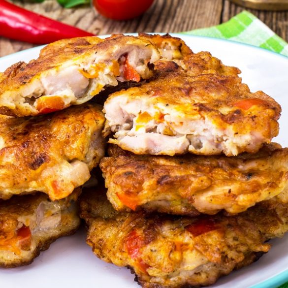 Air fryer chicken fritters recipe. These chicken fritters are the perfect healthy and delicious recipe for your weeknight meal. #airfryer #chicken #healthy #homemade #summerrecipes #dinner