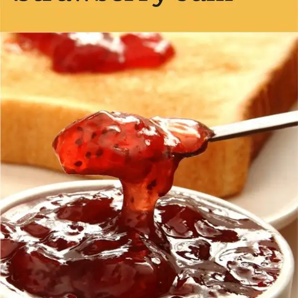 Instant pot strawberry jam recipe. This strawberry jam is made in over 20 minutes for an easy summer treat! #pressurecooker #instantpot #desserts #vegetarian #vegan #homemade #jam #strawberries