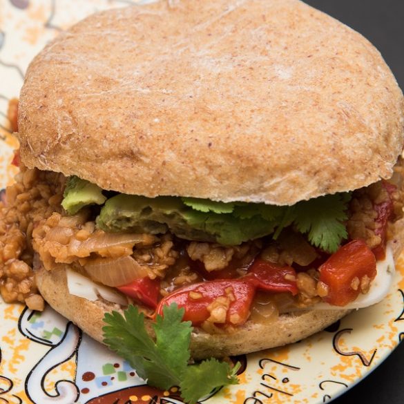 Instant pot vegan sloppy joes recipe. These vegan sloppy joes are filled with lots of plant-based protein and hearty, healthy ingredients. #pressurecooker #instantpot #vegan #vegetarian #dinner #homemade
