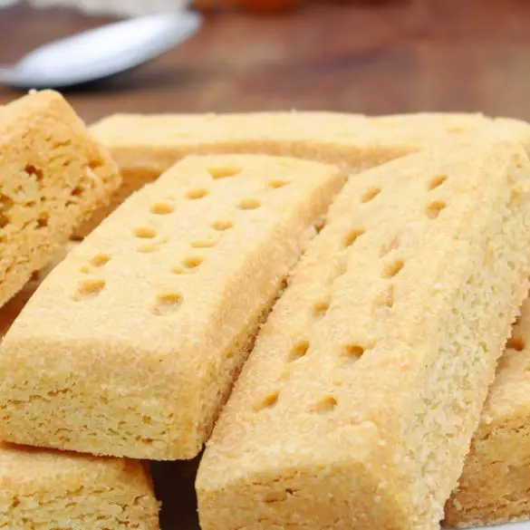 Air fryer Scottish shortbread. Air frying your favorite foods is easier with an air fryer - and this Scottish shortbread recipe is the perfect way to start. #airfryer #desserts #homemade #recipes #shortbread